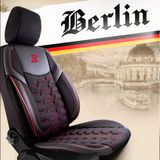 Prevleke za avtomobilske sedeže za Kia Rio (IV) 2017-up BERLIN_Rdeča 1+1, spredaj