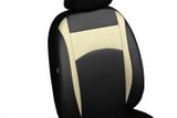 Prevleke za avtomobilske sedeže za Kia Niro 2016-&gt; Design Leather bež 2+3