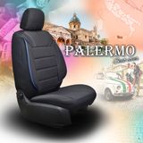 Prevleke za avtomobilske sedeže za Kia Rio (I) 1999-2005 PALERMO_Črno-modra 2+3