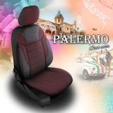 Prevleke za avtomobilske sedeže za Seat Ibiza (III) 2002-2008 PALERMO_Bordo 2+3