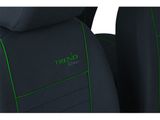 Prevleke za avtomobilske sedeže za Nissan Micra (III) 2002-2010 TREND LINE - zelena 1+1, spredaj