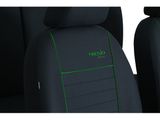 Prevleke za avtomobilske sedeže za Kia Picanto (II) 2011-2017 TREND LINE - zelena 1+1, spredaj
