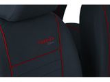 Prevleke za avtomobilske sedeže za Kia Picanto (I) 2004-2011 TREND LINE - Rdeča 1+1, spredaj