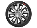 Hubcaps Suzuki Stratos 14&#039;&#039; Silver &amp; Black 4 броя