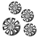 Hubcaps Suzuki Stratos 14&#039;&#039; Silver &amp; Black 4 броя