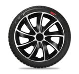 Hubcaps MazdaQuad 15&quot; Black &amp; Silver 4 kosi