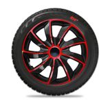 Hubcaps Hyundai Quad 14&quot; Red &amp; Black 4 kosi