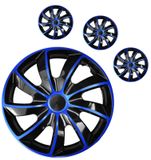 Hubcaps Chevrolet Quad 15&quot; Blue &amp; Black 4 kosi