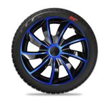 Hubcaps Chevrolet Quad 15&quot; Blue &amp; Black 4 kosi