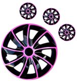 Hubcaps Ford Quad 15&quot; Pink &amp; Black 4 kosi