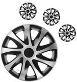 Hubcaps Hyundai Draco CS 14&quot; Sliver &amp; Black 4 kosi