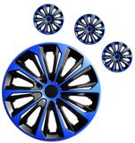 Hubcaps MitsubishiStrong 15&quot; Blue &amp; Black 4 kosi