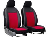 Prevleke za avtomobile za Chevrolet Evanda  2000-2006 Exclusive Alcantara - Rdeča 1+1, spredaj