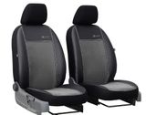 Prevleke za avtomobile za Dacia Logan (II) 2012-2020 Exclusive Alcantara - siva 1+1, spredaj