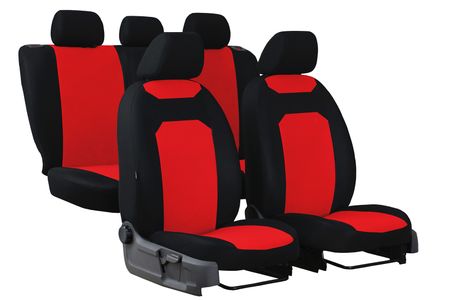 Prevleke za avtomobilske sedeže za Ford Focus (Mk4) 2018-> CARO rdeča 2+3