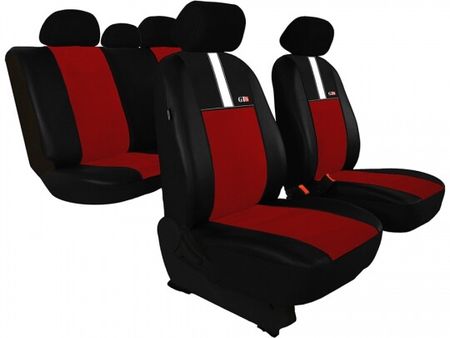 Prevleke za avtomobilske sedeže za Kia Ceed (I)  2006-2012 GT8 - Rdeča 2+3
