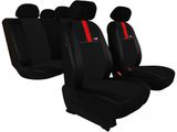 Prevleke za avtomobilske sedeže za Kia Picanto (II) 2011-2017 GT8 - črno-rdeča 2+3