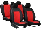 Prevleke za avto za Audi Kia Picanto (II) 2011-2017 PELLE - Rdeča 2+3