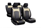 Prevleke za avtomobilske sedeže za Kia Picanto (III) 2017-> Design Leather bež 2+3