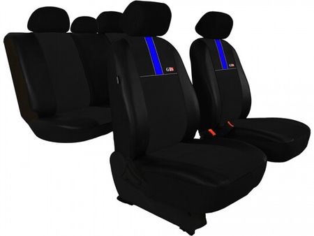 Prevleke za avtomobilske sedeže za Kia Rio (II) 2005-2011 GT8 - črna in modra 2+3