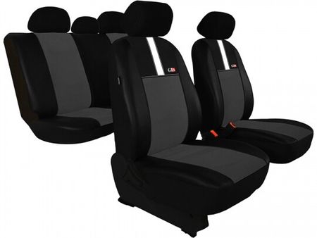 Prevleke za avtomobilske sedeže za Kia Soul (I)  2008-2013 GT8 - Temnosiva 2+3