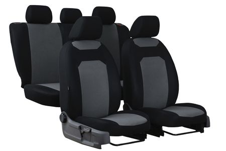 Prevleke za avtomobilske sedeže za Opel Corsa (E) 2014-2019 CARO siva 2+3