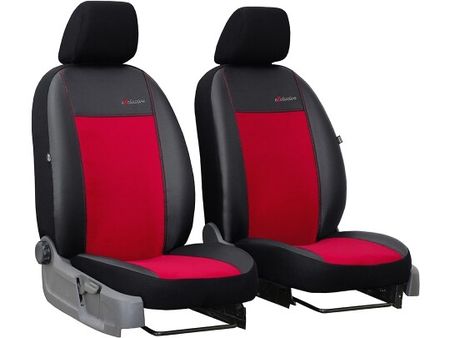 Prevleke za avtomobile za Renault Vel Satis 2001-2009 Exclusive Alcantara - Rdeča 1+1, spredaj