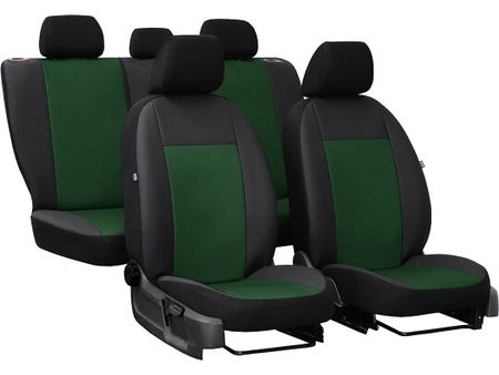 Prevleke za avto za Audi Seat Ibiza (IV) 2008-2017 PELLE - zelena 2+3