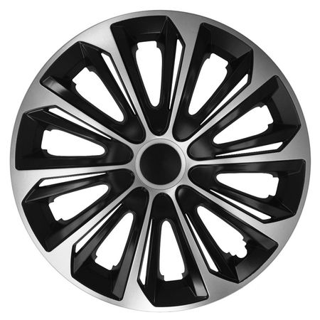 Hubcaps Alfa Romeo Strong 15" Silver & Black 4 kosi