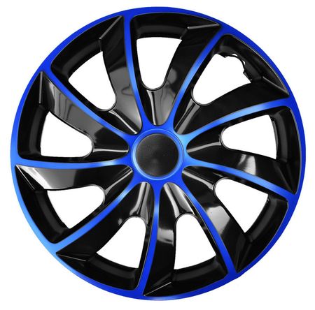 Hubcaps Audi Quad 15" Blue & Black 4 kosi