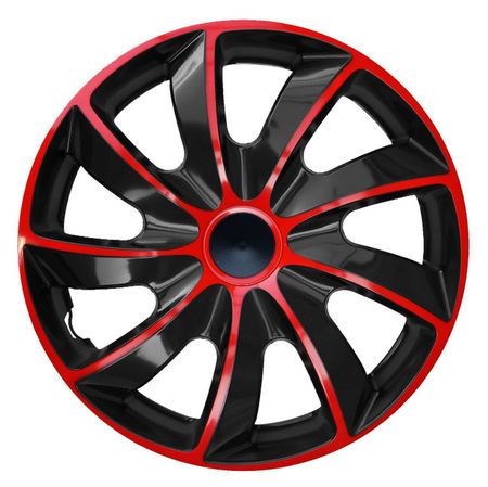 Hubcaps Citroen Quad 15" Red & Black 4 kosi