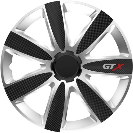 Hubcaps Ford GTX carbon black / silver 14