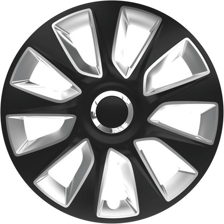 Hubcaps Ford Stratos RC 16" Black & Silver  4 kosi