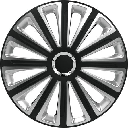 Hubcaps Ford Trend RC 16 " Black & Silver 4 kosi