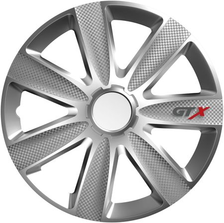 Hubcaps Opel GTX Carbon 14" Silver 4 kosi