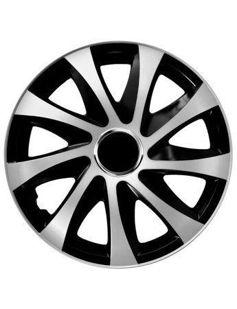 Hubcaps Audi DRIFT extra silver/black 14" 4 kosi set