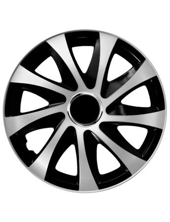 Hubcaps Ford DRIFT extra silver/black 16" 4 kosi set