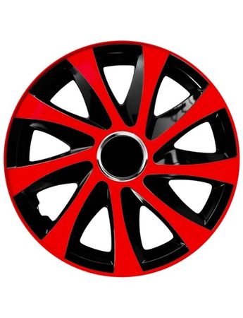 Hubcaps Toyota DRIFT extra red/black 15" 4 kosi set