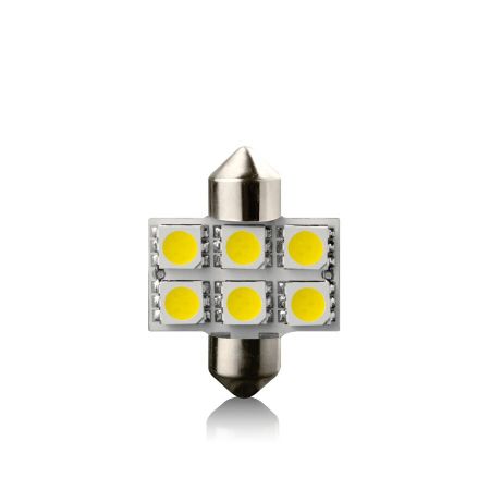 LED žarnica SV8.5 BELA 12V 31mm VECTA