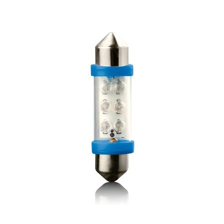 LED žarnica SV8,5 BLUE 12V 36mm VECTA