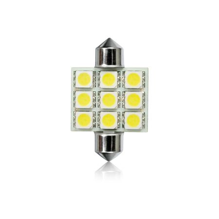 Žarnica T11 36mm FESTOON 9LED-5050SMD BC 2 kosa